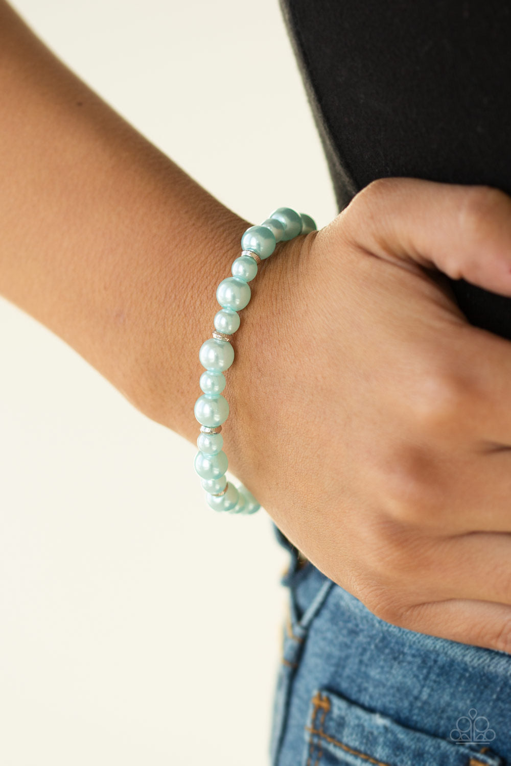 Pearl Heirloom Blue Necklace and Powder and Pearls Blue Bracelet