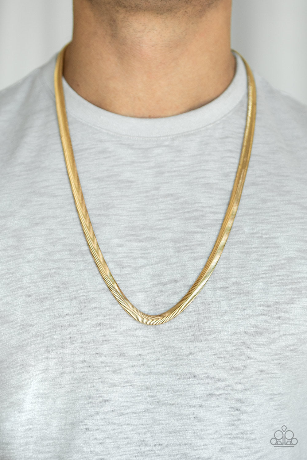 Paparazzi- Kingpin - Gold Urban Necklace