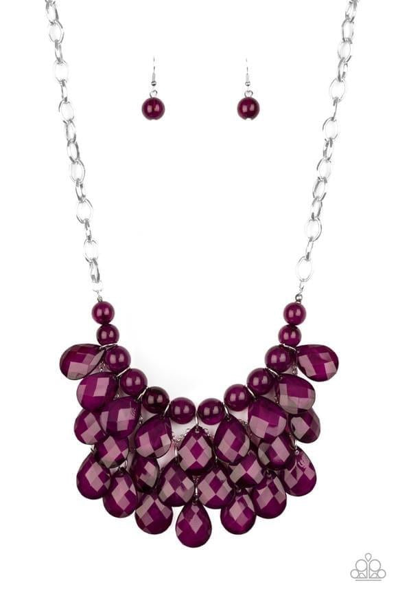 Paparazzi- Sorry to Burst Your Bubble Purple Necklace