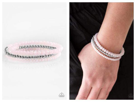 Paparazzi - Luminous Luster - Pink Bracelet