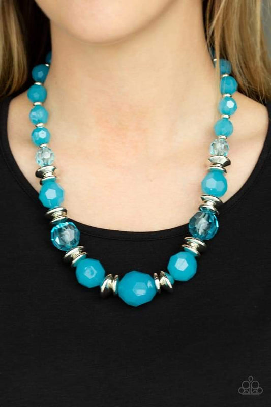 Paparazzi - Dine and Dash - Blue Necklace