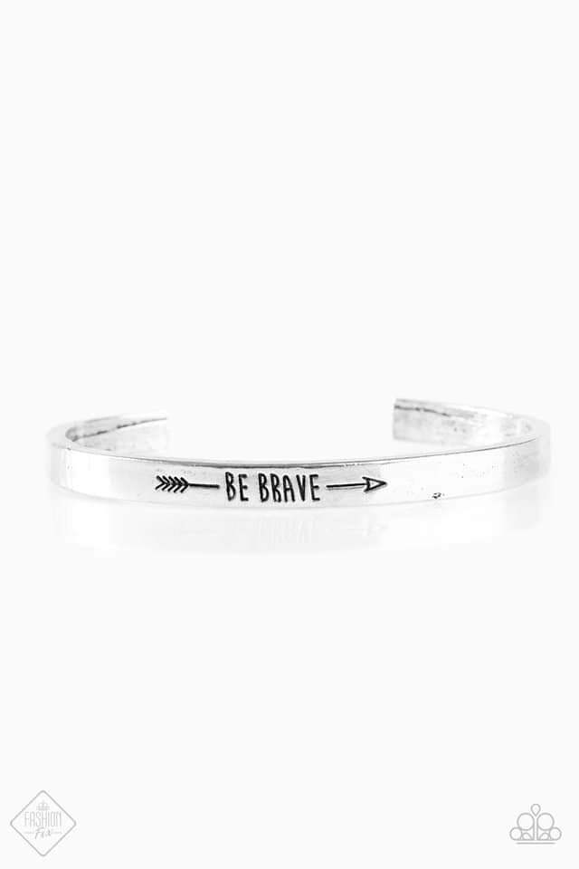 Paparazzi - Brave and Bold - Silver Bracelet