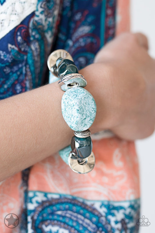 Paparazzi - Glaze of Glory - Blue Bracelet