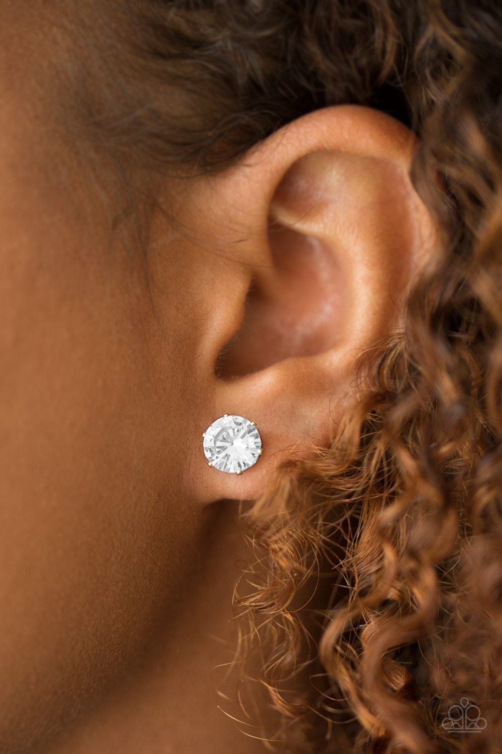 Paparazzi - Just in TIMELESS - White Post Earrings